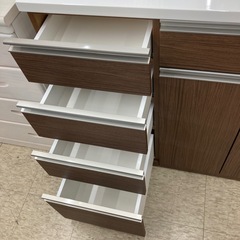 【ジモティー割引で最大15％OFF⭐️】ニトリ キッチンカウンター リガーレ ブラウンの画像