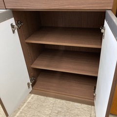 【ジモティー割引で最大15％OFF⭐️】ニトリ キッチンカウンター リガーレ ブラウンの画像