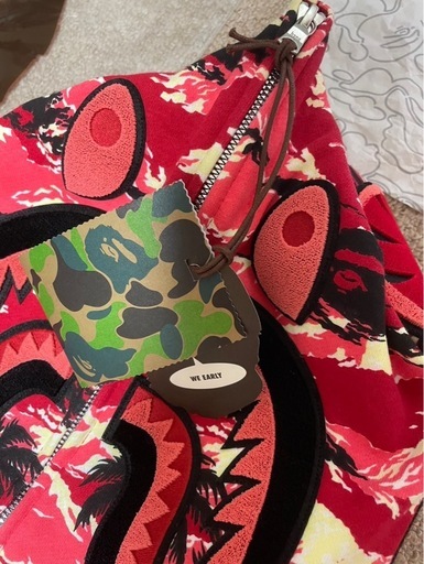 A BATHING APE カモフラージュ シャークパーカー 100％正規品