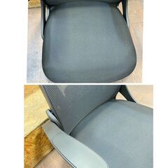 ジ479/ 座椅子 回転座椅子 360度回転 メッシュ フロアチェア デスクチェア テレワーク ブラックの画像