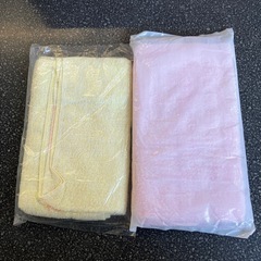 K2511-205　粗品 タオル③ 2枚セット 未使用品 保管汚れ有りの画像