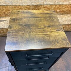 ジ480/ Gakjo デスクワゴン キャビネット サイドチェスト オフィス 布製 袖机 サイドワゴン 4段 A4対応 大容量 キャスター付き デスク下収納の画像