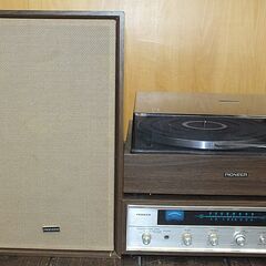 【現在交渉中です】【無料・引取限定】昭和・レトロ・1970年代？ Pioneer・パイオニア・E-1000M・プレーヤー・チューナーアンプ・スピーカー・セット・ヴィンテージの画像