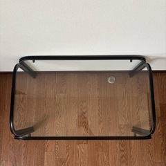 ガラステーブル2個セットの画像