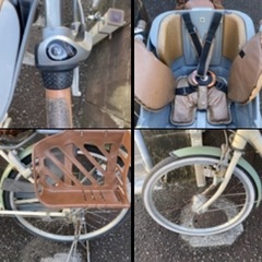 (商談中)大人用こども用自転車2台まとめて ママチャリ こども18インチ自転車の画像