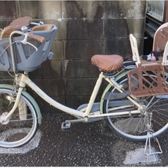 (商談中)大人用こども用自転車2台まとめて ママチャリ こども18インチ自転車の画像