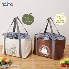 新品未開封　ムーミン　ポケット付き保冷ショッピングバッグ①の画像