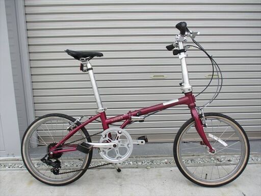 E691★25800円★　折りたたみ中古自転車【DAHON　ボードウォーク　ワインレッド　20インチ 】
