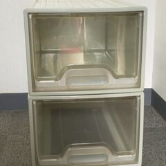 △ 衣類ケース 衣装ケース 押し入れ収納 収納ケース 2点おまとめ 天板部分歪みあり 現状渡しの画像