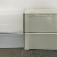 △ 衣類ケース 衣装ケース 押し入れ収納 収納ケース 2点おまとめ 天板部分歪みあり 現状渡しの画像