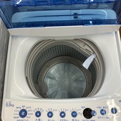 「安心の6ヶ月保証付。【Haier 全自動洗濯機 JW-C55FK 5.5kg 2020年製】取りに来れる方限定。」の画像