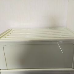 △ 衣類ケース 衣装ケース 押し入れ収納 収納ケース 2点おまとめ 天板部分歪みあり 現状渡しの画像