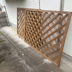 【お話中
】柵　木製の画像