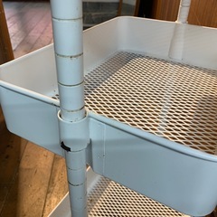 IKEA 3段ワゴンラック　キャスター付きの画像