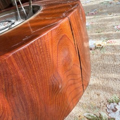 切り株　囲炉裏　火鉢の画像