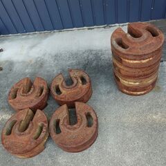 鉄（鋳物）ウエイト 20kg ４個 -その１-の画像
