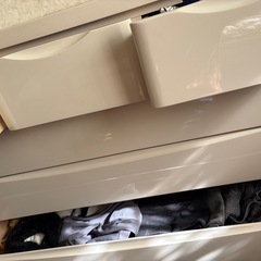 【受取決定】引出し　チェスト　白の画像