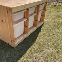  IKEA　トロファスト（収納ボックスとブックラック付）の画像