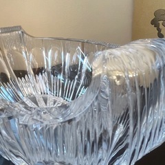 圧倒的存在感！イギリスヴィンテージ　カットクリスタルボウルの画像