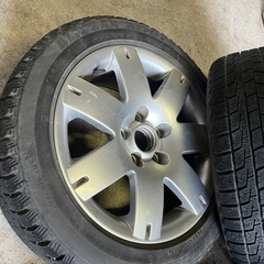 VW パサート純正 16インチアルミ × ブリヂストン VRX3 スタッドレス 4本セット（205/50R16）の画像