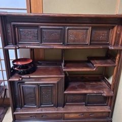 茶棚  飾り棚 飾棚 和箪笥 箪笥　和家具 　飾り棚　の画像