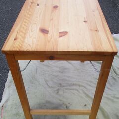 ☆良品計画 折りたたみテーブル ハイタイプ 折り畳み式ハイテーブル◆使わないときは折りたたんで収納の画像