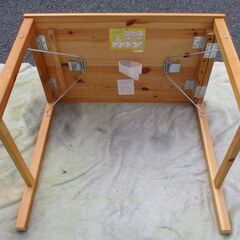 ☆良品計画 折りたたみテーブル ハイタイプ 折り畳み式ハイテーブル◆使わないときは折りたたんで収納の画像