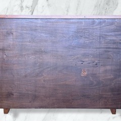 ヴィンテージチェストキャビネット（オリジナル品/無垢材/10収納）の画像
