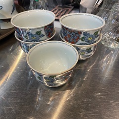 【引き取り限定】中古品　湯呑み　和柄　5個セット