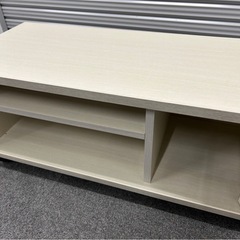 ニトリ　木製テレビボード　キャスター付き　オフホワイト　テレビ台の画像