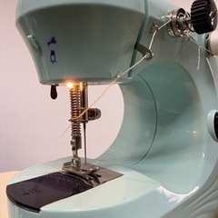 コンパクトミシン JYSM-301 ミシン ハンドメイド ミントグリーン 通電のみ確認済み 中古品販売 11Cの画像