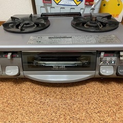 ガステーブル　グリル付き　両面無水の画像