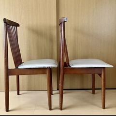 木製ダイニングチェア 2脚セットの画像