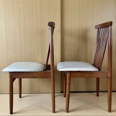 木製ダイニングチェア 2脚セットの画像