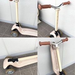 Moonlittle ベージュ キッズスクーターの画像