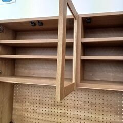 ★リユースのサカイつくば店★TK7279 末次家具 食器棚 ナチュラル H190.5×D50×W105 クリーニング済みの画像