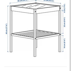 【美品】IKEA★ベッドサイドテーブル★ネスナの画像