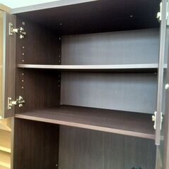 ★リユースのサカイつくば店★TK7281  食器棚 ブラウン H178×D38×W60 クリーニング済みの画像