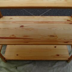 ☆　良品計画 3段シェルフ 収納棚◆木製の温かみ・3段て意外と便利の画像