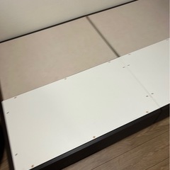 ニトリ　Nスリープ　セミダブルマットレスと収納付きベッドフレームセット　セミダブルベッドの画像