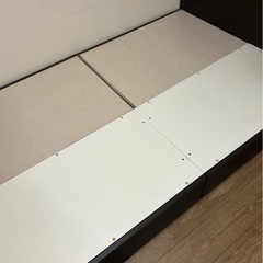 ニトリ　Nスリープ　セミダブルマットレスと収納付きベッドフレームセット　セミダブルベッドの画像