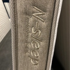 ニトリ　Nスリープ　セミダブルマットレスと収納付きベッドフレームセット　セミダブルベッドの画像