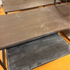 【お譲り先確定】ローテーブル(棚付き)の画像