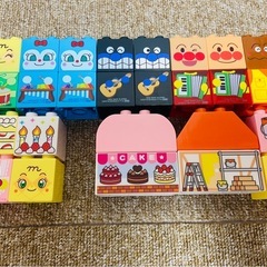  アンパンマン はじめてのブロックワゴン の画像