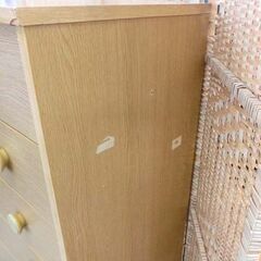 7段チェスト タンス 木目調 幅88.5cm たんす ナチュラル 7段 大容量 札幌市 西野店の画像