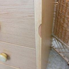 7段チェスト タンス 木目調 幅88.5cm たんす ナチュラル 7段 大容量 札幌市 西野店の画像