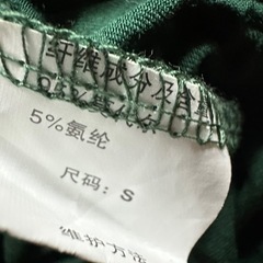 緑のフレアパンツの画像