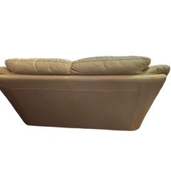 IDC大塚家具  レザーワールド レザー 2人掛けワイドソファ ホワイト クリーム色の画像