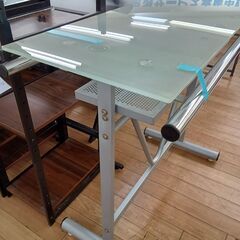 ★リユースのサカイつくば店★TK7287  カウンターテーブル シルバー H87×D47×W115 クリーニング済みの画像