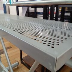 ★リユースのサカイつくば店★TK7287  カウンターテーブル シルバー H87×D47×W115 クリーニング済みの画像